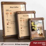 wooden conference name plate