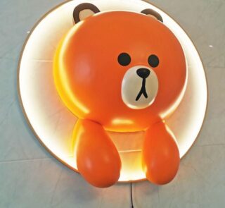 Line Friend Brown Sculpture
